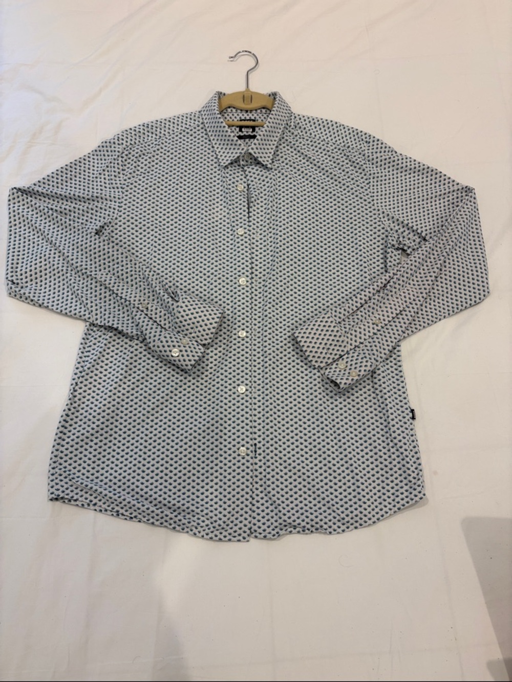 Hugo Boss Men's Agave Patterned Button-Up Shirt